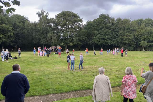 The school's summer fun day which was organised to encourage locals to meet their new head teacher.