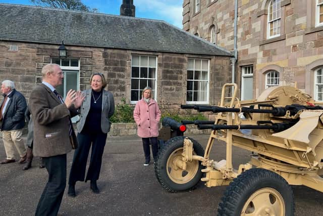 Anne-Marie Trevelyan pictured during her tour of Berwick Barracks.