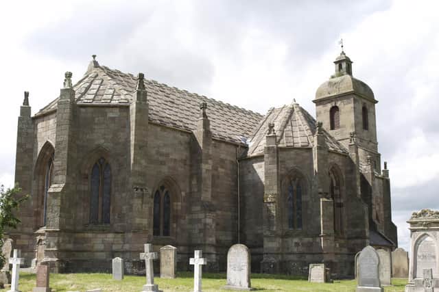 The church at Ladykirk, also known as Kirk o' Steill.