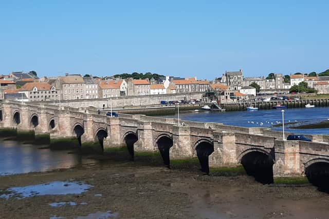 Berwick Old Bridge pictured in 2021 after the restoration project had been carried out.
