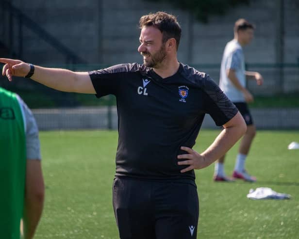 Craig Lynch points the way to an exciting future for the club. Picture: George Davidson