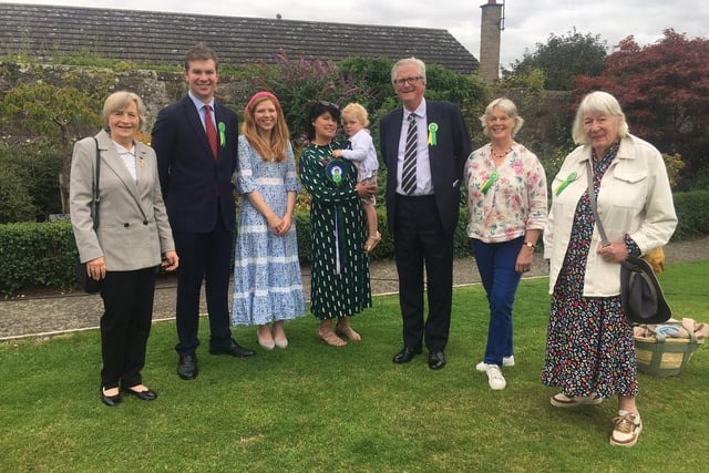 Diana Barkes High Sheriff of Northumberland, Earl and Countess of Home, Fiona Shepherd, Secretary Coldstream Civic Week, Colonel James and Camilla Royds, Susan Hughes.