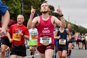 Andrew Fletcher is doing 76 half marathons on 2022 in memory of his dad and to raise money for HospiceCare North Northumberland.