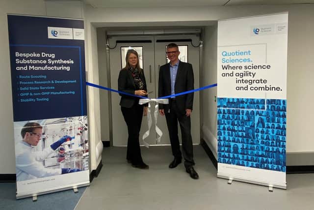 The official opening of Quotient Sciences new £6m facility in Alnwick.