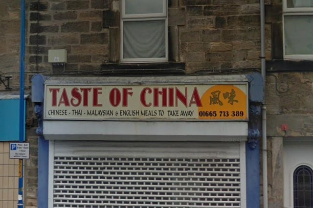 Taste of China in Amble is ranked number 13. It gets a 3.5 rating from 34 reviews.