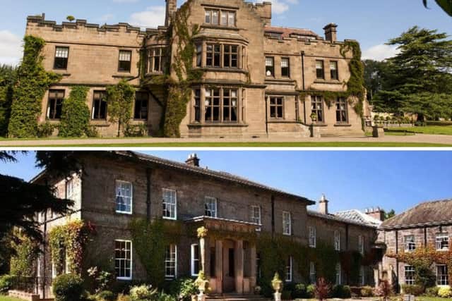 Ellingham Hall, top, and Doxford Hall.