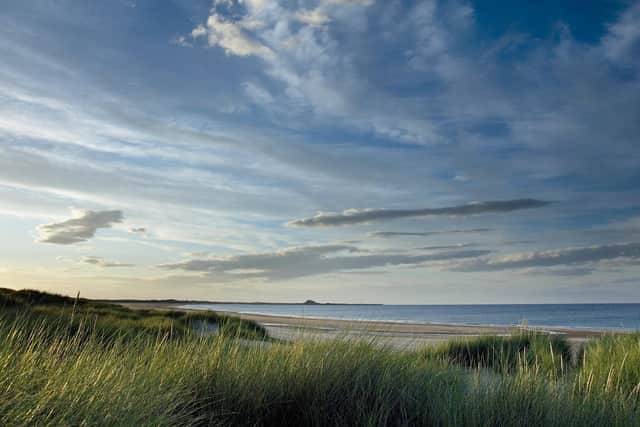 Ross Back Sands, looking towards Holy Island.