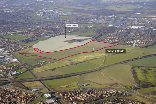 Killingworth Moor phase two plan aerial image.