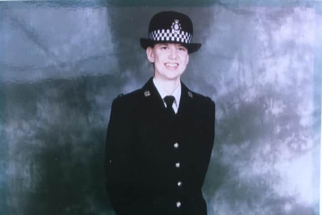 A younger Julie Rana during her time at West Yorkshire Police.