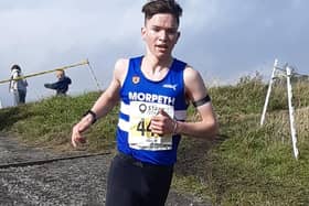 Morpeth Harrier Joe Dixon in action on Saturday. Picture: Peter Scaife