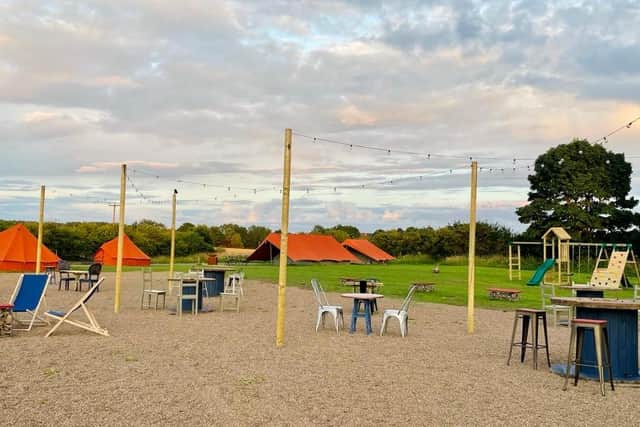 The new pop-up campsite at Boulmer.