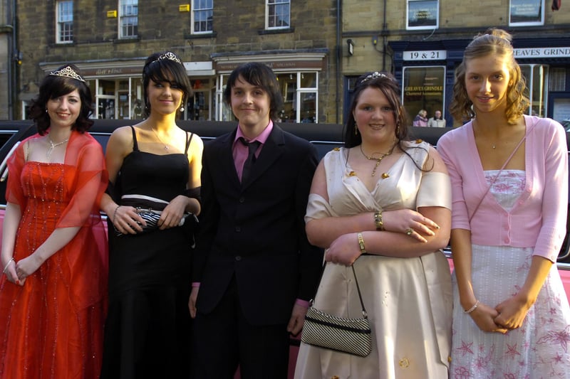 Students from Coquet High School, Amble, all set for their prom at the White Swan Hotel, Alnwick, in 2008.