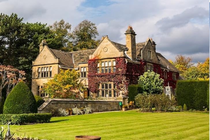 Fischer's Baslow Hall, Calver Road, Baslow, Bakewell, DE45 1RR. Rating: 4.7/5 (based on 273 Google Reviews). "Beautiful, comfortable accommodation, gorgeous gardens and terrifically good food." (4-star hotel)