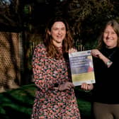 Donna Stubbs, community manager at Newcastle Building Society, with Julia Plinston, community development work at Community Action Northumberland.