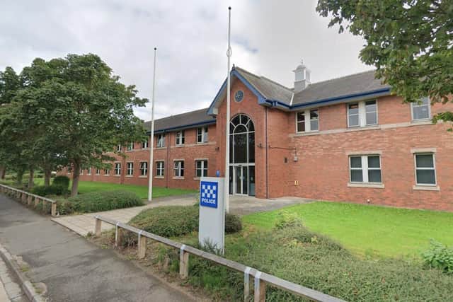The surrender bin has been set up at the police station in Bedlington. (Photo by Google)