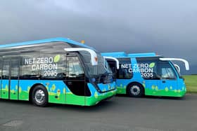 Newcastle airport has introduced its second electric bus in an attempt to become more green.