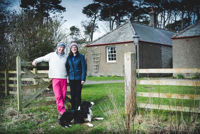 Dave and Harvest Harris-Jones of Laverock Law Cottages and Glamping. Picture: The Traveller and the Bear
