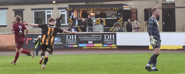 Cammy Graham scored against Tranent on Saturday, but Berwick were unable to find the back of the net on Tuesday night. Picture: Ian Runciman