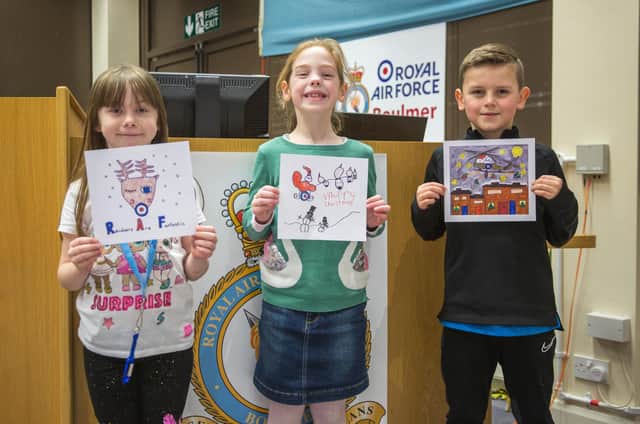 Competition winners, left to right, Georgia Surtees, Olivia Gladstone and Jaden Fender.
