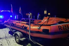 Seahouses inshore lifeboat in Beadnell.