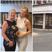 The Market Place owner Imogen Roth (right) and supervisor Kate Bartlett on opening day and right, the premises in Morpeth town centre.