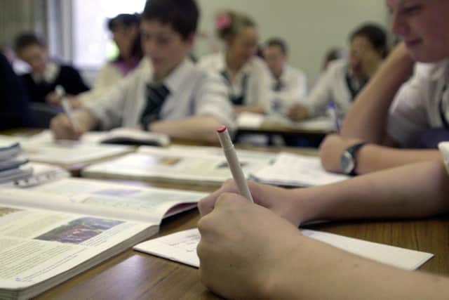Disadvantaged secondary school pupils in Northumberland are almost two years behind their better-off peers, according to new research.