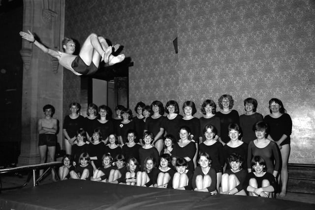 Longridge School Gymnastic Club display, June 1986.