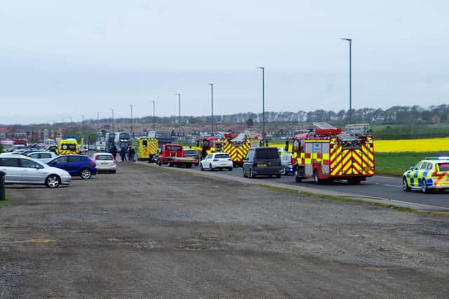 Police, fire and ambulance attended the crash.