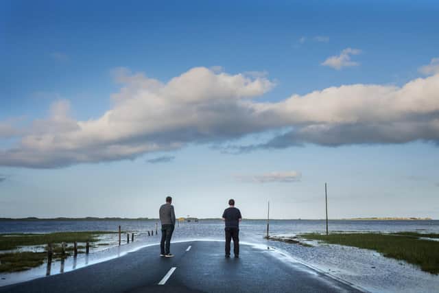 The Coastguard and the RNLI were called to reports of a vehicle and its occupants stranded on Holy Island Causeway.