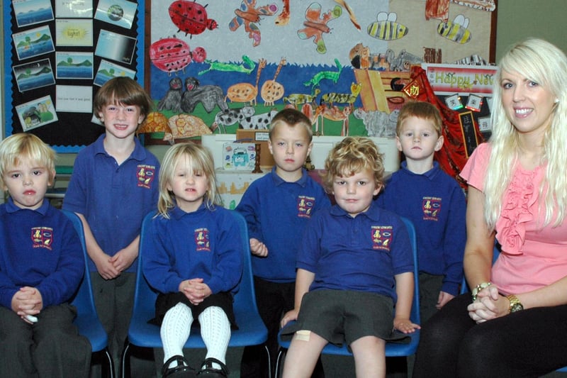 Embleton's St Vincent C of E First School reception class in 2011.