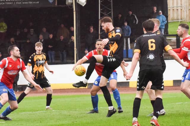 Berwick Rangers lost to Cowdenbeath in the first leg of the Lowland League Cup. Picture: Berwick Rangers