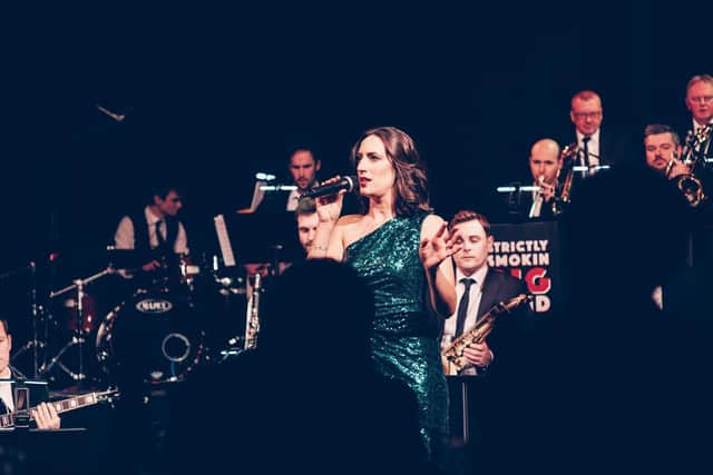 Guests were entertained by Michael Lamb's Strictly Smokin' Tiny Big Band