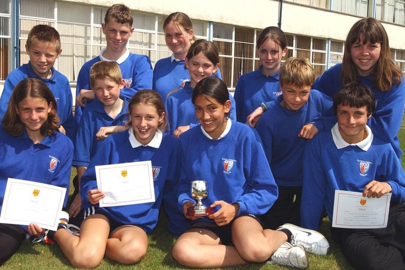 Athletics awards at Wooler's Glendale Middle School in July 2003.