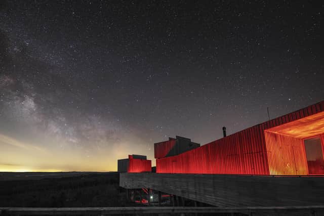 The Milky Way rising over the Kielder Observatory in Northumberland. (Photo by Kielder Observatory)
