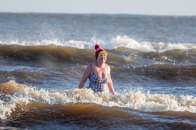 A swell time at the Alnmouth dip.