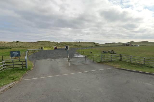 The Links car park on the outskirts of Bamburgh. Picture: Google