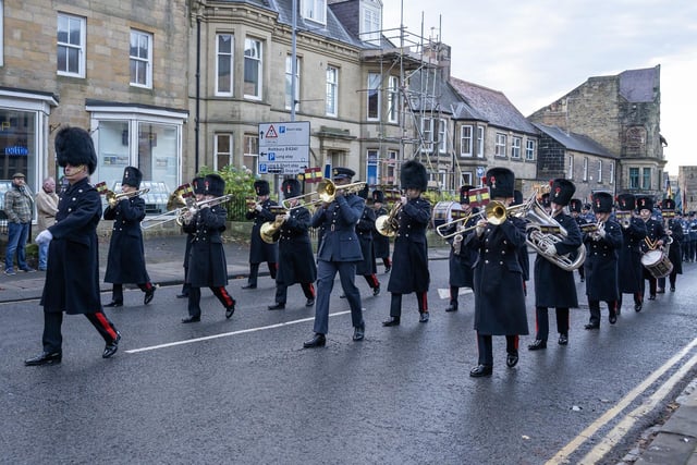 The band makes its way along Bondgate Without.
