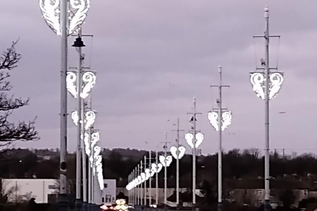 Berwick Rotary Club has installed Christmas lights on the Royal Tweed Bridge, also known as the New Bridge, as well.