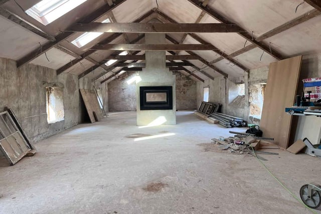 How the barn looked before its refurbishment.