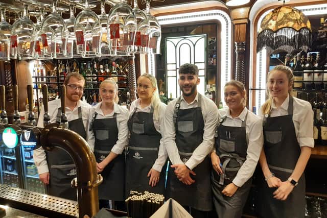 Bar staff at The Tynemouth Castle Inn are preparing to serve customers from Monday. (Photo by Northumberland Gazette)