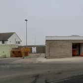 Refurbishment works at the public toilets in Seahouses.