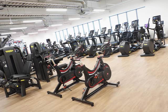 State-of-the art gym equipment at the new Ponteland Leisure Centre.