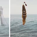 The front and back of the flyer for the exhibition.