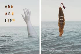 The front and back of the flyer for the exhibition.