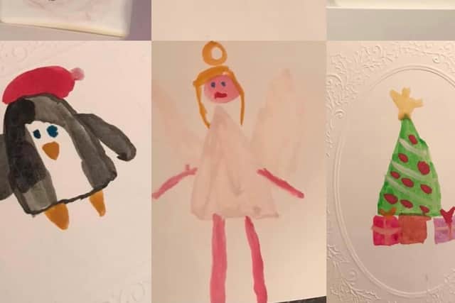 Some of Rosie's Christmas cards.