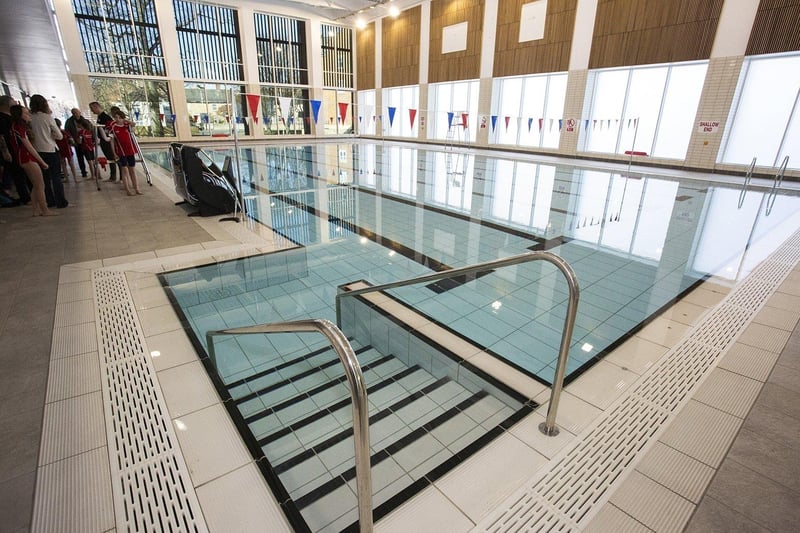 One of the pools in the leisure centre.