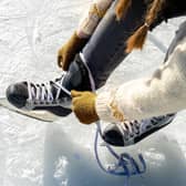 Ice skating is providing festive fun at Matfen Hall.