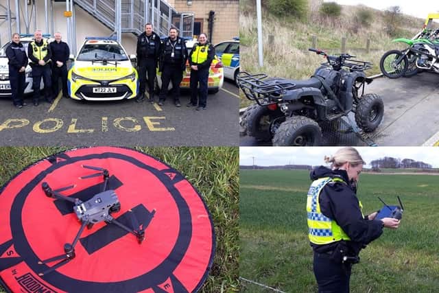 Northumbria Police teamed up with British Transport Police to crack down on the use of off-road bikes.