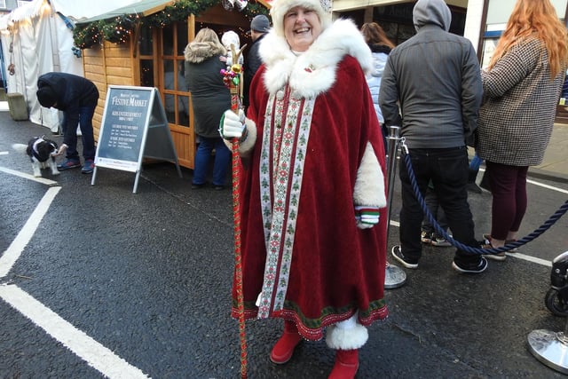 There was a great festive atmosphere at the market.