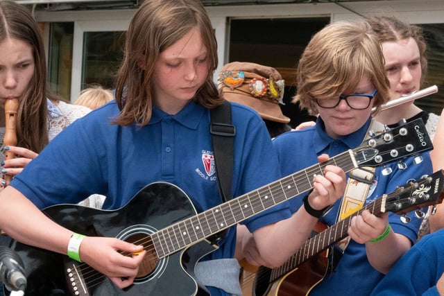 Glendale Middle School musicians.